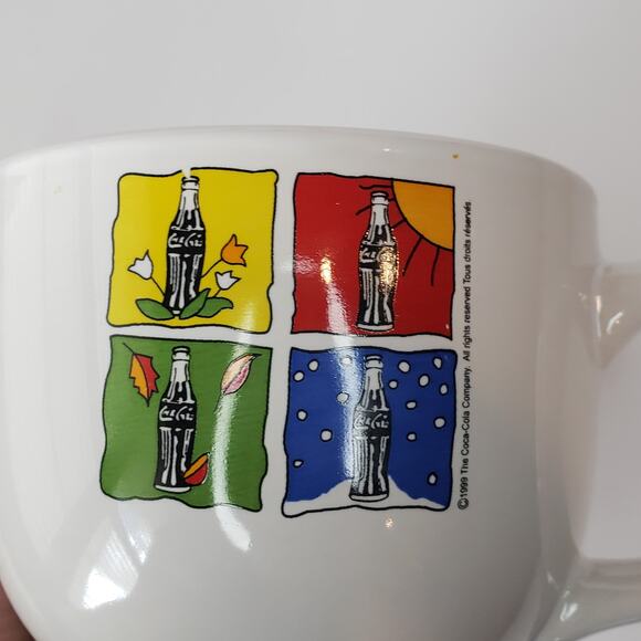 Coca-Cola Gibson Four Seasons Coffee Cup Mug  Large 2003 - Picture 5 of 8